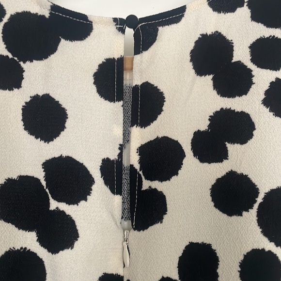Who What Wear Black Polka Splatter Dress in Size L - Picture 5 of 6
